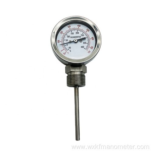 4 inch bimetal thermometer with bayonet ring